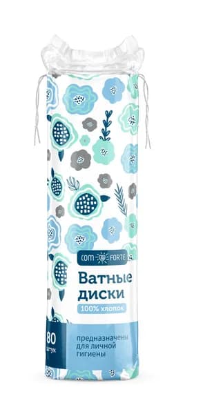 Ватные диски ComForte, 80 шт.