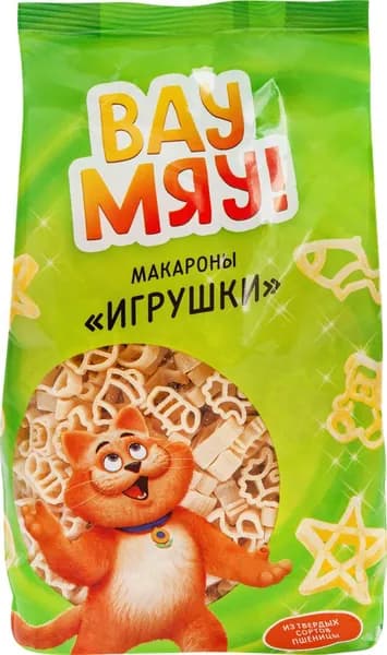 Макароны ВАУ МЯУ! Игрушки, 300г