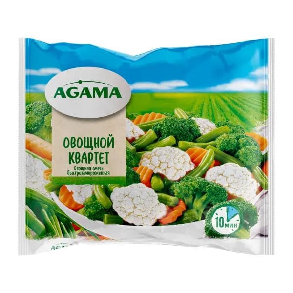 Овощной квартет Agama быстрозамороженный 400г