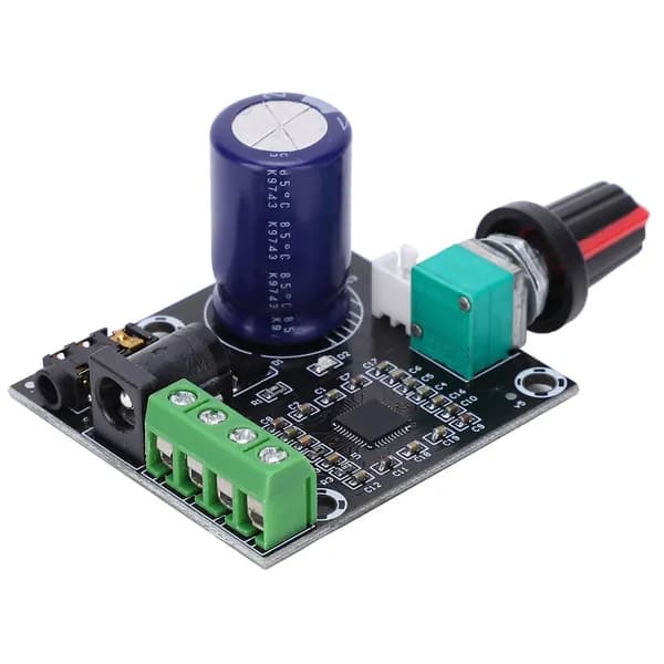 Усилитель мощности PAM8610 15Wx2 12V двухканальный модуль для DIY и тестирования