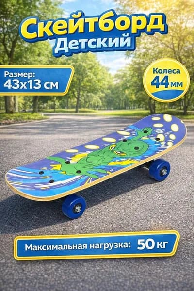 Скейтборд детский, 42*12,5
