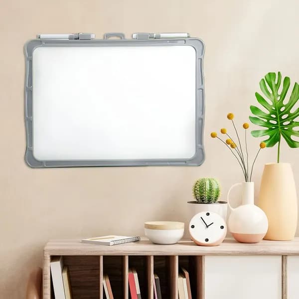 CCOCC Магнитная двухсторонняя доска для рисования 14"X 11", планировщик, мемо, список дел, серая рамка.