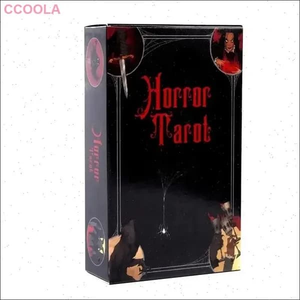 Черно-Красное Таро ужасов серии,Black Red Series Horror Tarot