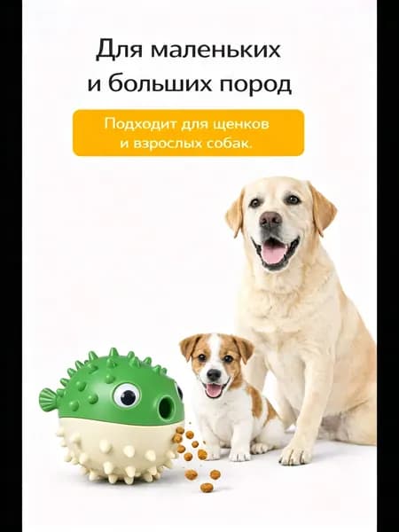 Игрушка Для Собак, Прыгающая Рыбка, Вытекающий Пищевой Шарик