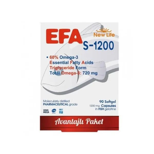 New Life Efa S-1200 Мг, 90 капсул