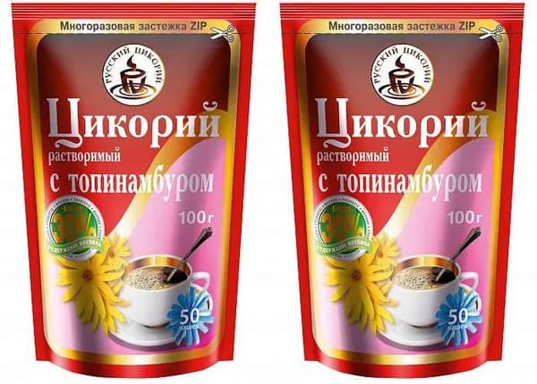 Русский цикорий Топинамбур порошок ZIP, 100 г , 2 шт