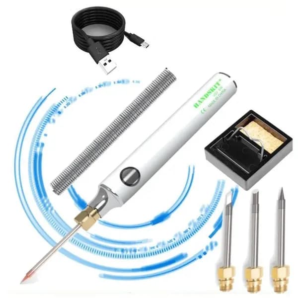 USB перезаряжаемый паяльник 5 В 8-10 Вт с регулируемой температурой комплект паяльника для пайки наконечником (тип наконечника)