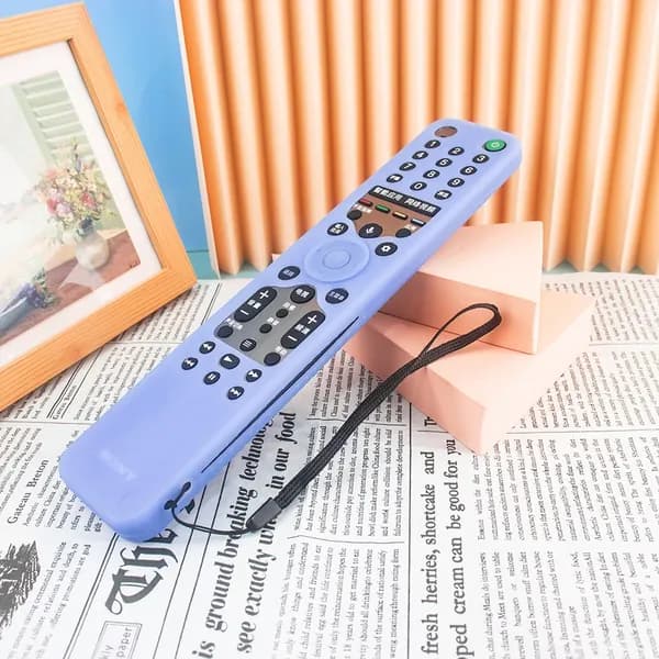 Силиконовый чехол для пульта Sony RMF-TX600C/TX500U с ремешком и подсветкой
