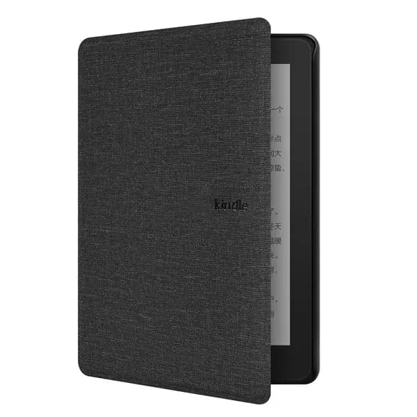 чехол для Kindle Paperwhite Signature Edition, черный, с внешним слоем из искусственной кожи