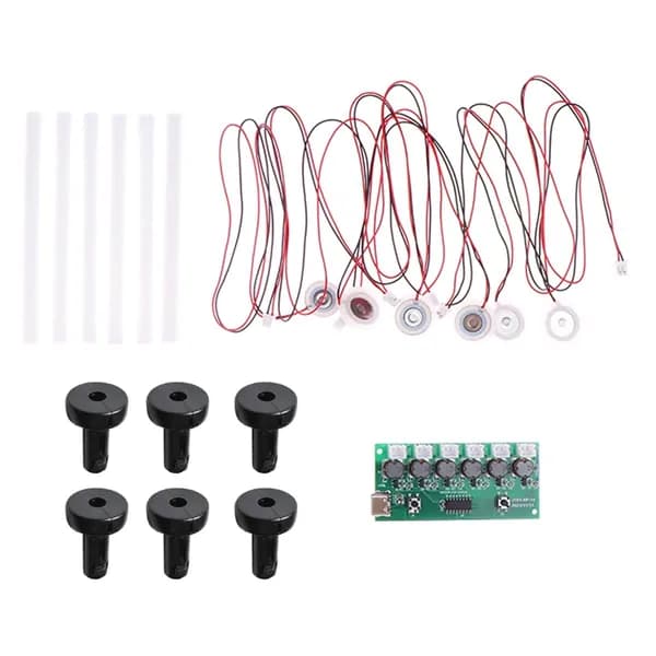 Модуль увлажнителя DIY Kit Mist Driver Печатная плата 6 насадок