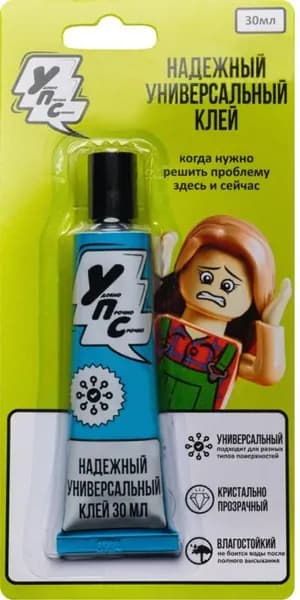Универсальный клей УПС на блистере в шоубоксе 12 шт, 30 мл