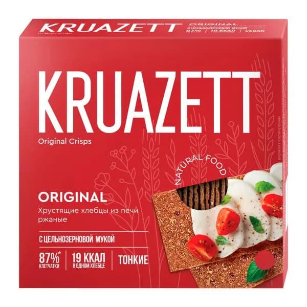 Хлебцы тонкие ржаные Круазетт 200г