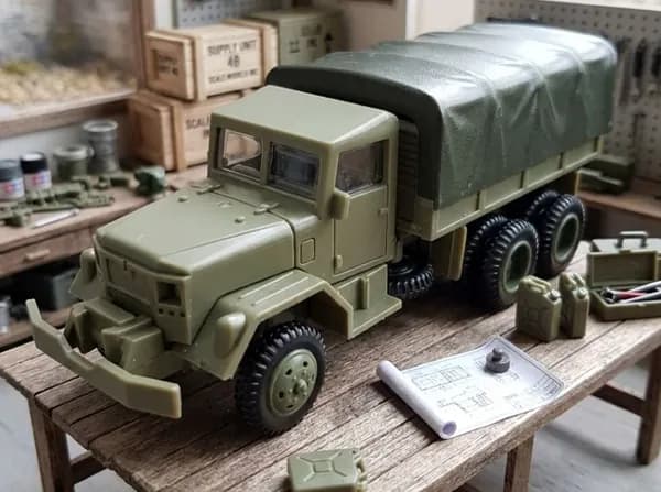Сборная модель автомобиля армейский грузовик армии США М35 1/72