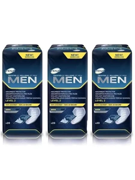 Прокладки урологические для мужчин Tena Men Level 2 Medium, 4 капли, 500 мл, 3 пачки
