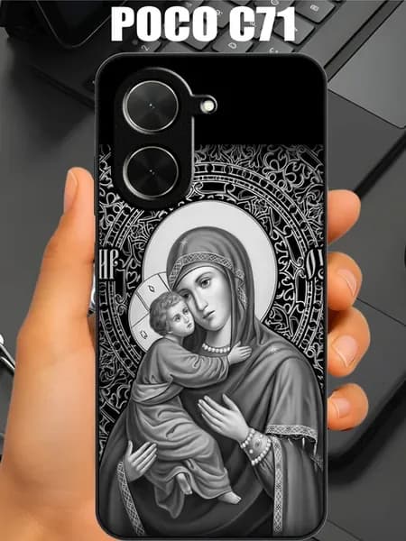 Чехол на xiaomi poco c71 с принтом икона