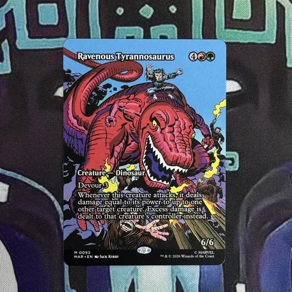 Кастомные прокси-карты высокого качества, MTG PROXY CARDS фойловые карты не, стандартный размер Ravenous Tyrannosaurus#93