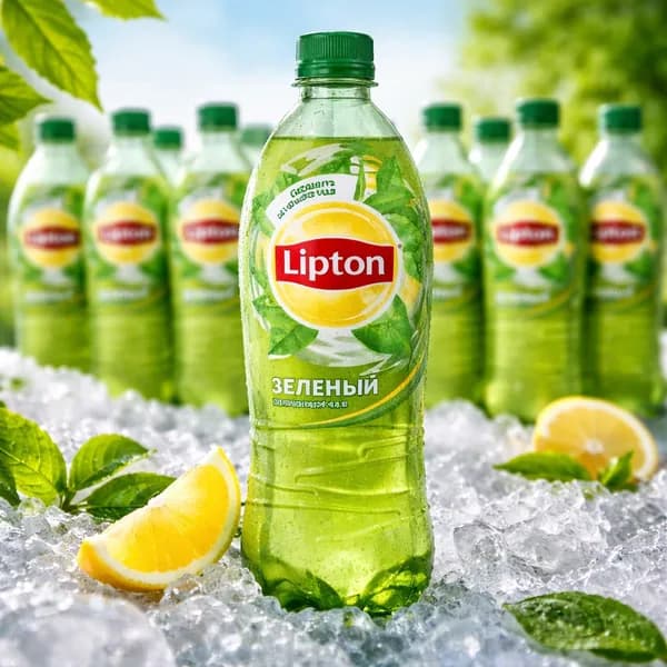 Lipton Ice Tea холодный чай Липтон Зеленый 1 литр 12 штук