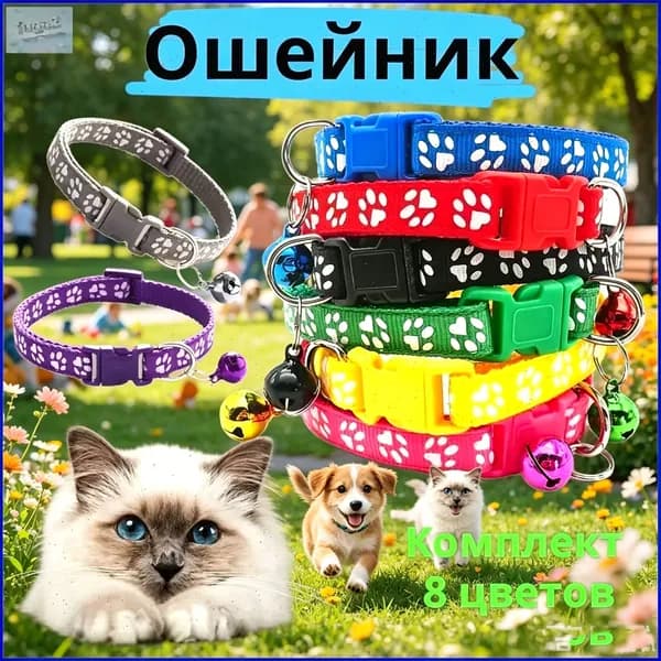 Ошейник для собак, для кошек, набор ошейников, 8 шт.