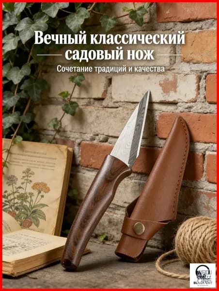 Садовый нож, лезвиеНержавеющая сталь