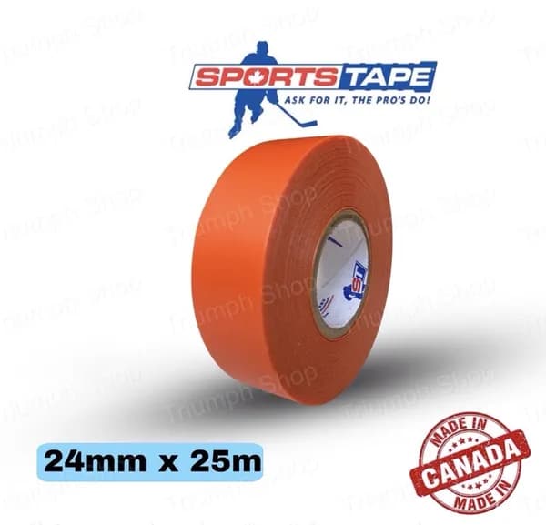 Лента для щитков оранжевая Sports Tape 24mm*25m