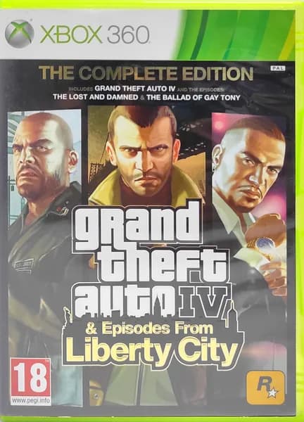Grand Theft Auto 4 (IV) & Episodes From Liberty City Complete Edition GTA Английский язык Видеоигра на диске Xbox 360. Товар уцененный