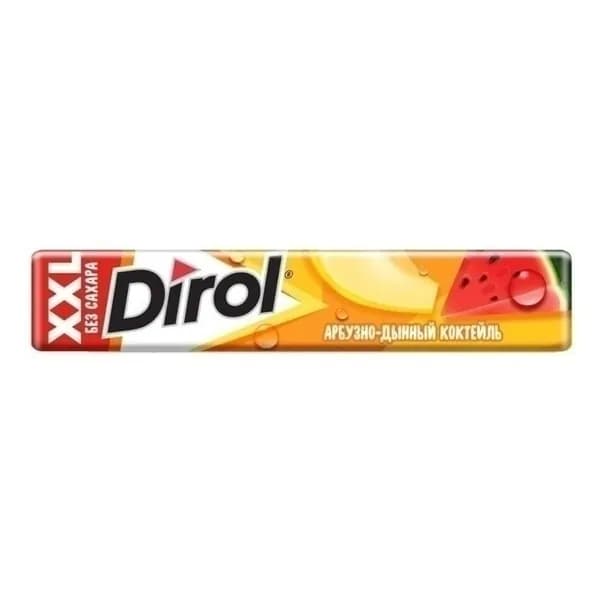 Жевательная резинка Dirol XXL арбузно-дынный коктейль 19 г