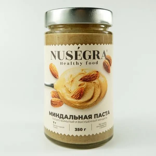 Миндальная паста Nusegra без сахара и без добавок (урбеч)