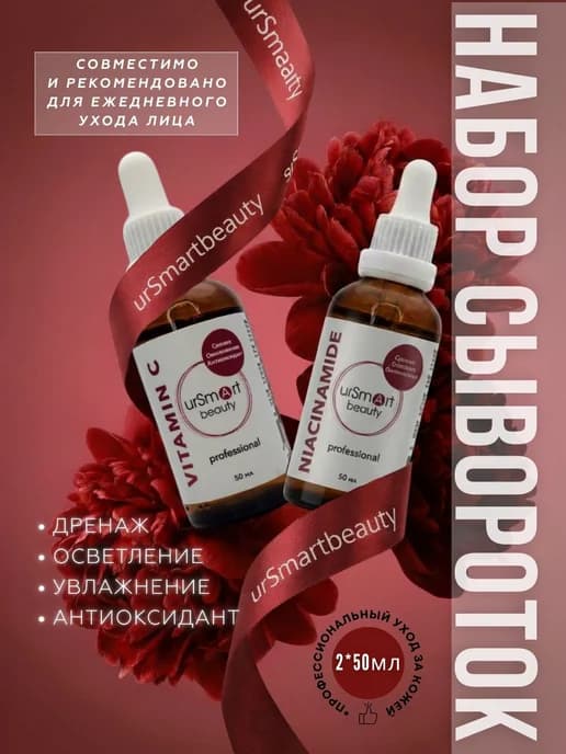 Набор Бустер-Совершенство Сыворотки Vitamin C + Niacinamid