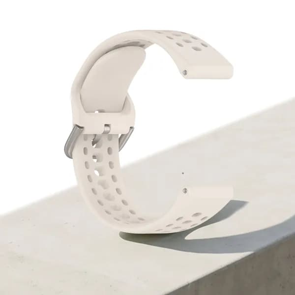 Силиконовый ремешок для часов Amazfit Bip Max и BiP6, 22 мм, с двойными вентиляционными отверстиями, цвет абрикос