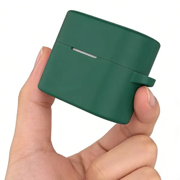 Чехол из силикона для беспроводных Bluetooth-наушников Sony WF-1000XM6, цвет ночная зелень