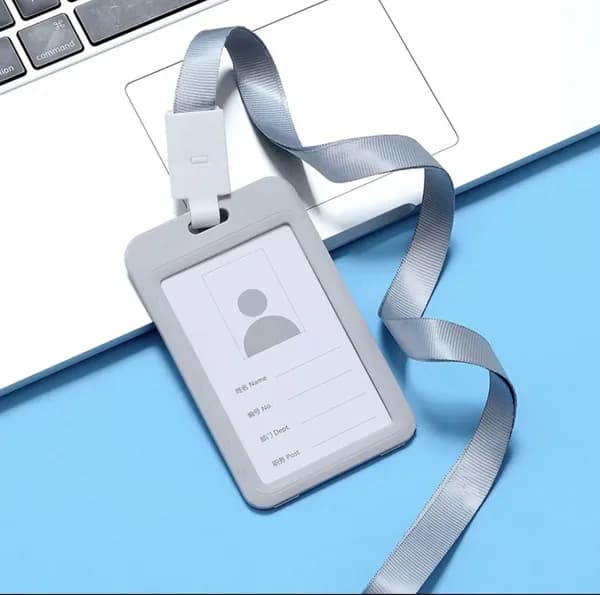 Бейдж для пропуска на Ленте Вертикальный, Школьный, Держатель для карт