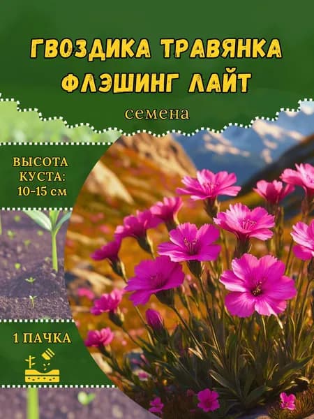 Гвоздика травянка "Флэшинг Лайт", семена, 1 пачка