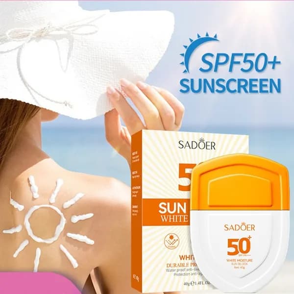 Водостойкий солнцезащитный крем с SPF 50+ для лица и тела увлажняющая защита от ультрафиолета!