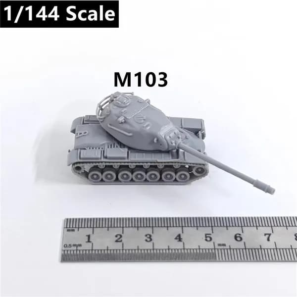 Миниатюрная модель танка в масштабе 1:144, напечатанная на 3D-принтере, из смолы, основные боевые танки армии США Второй мировой войны M4A1/M3/M26/M4A3/M1128