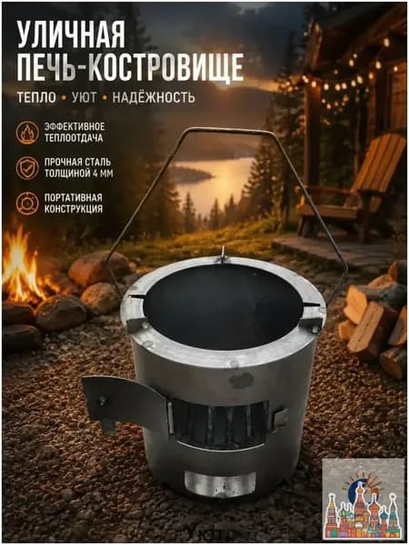 Печь-камин Напольная установка