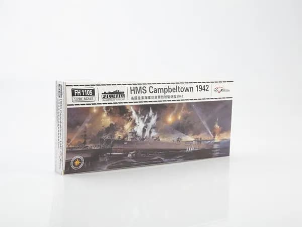 Сборная модель FLY HAWK MODEL Корабль HMS Campbeltown 1942 (Trade Edition) FH1105-1, масштаб 1/700