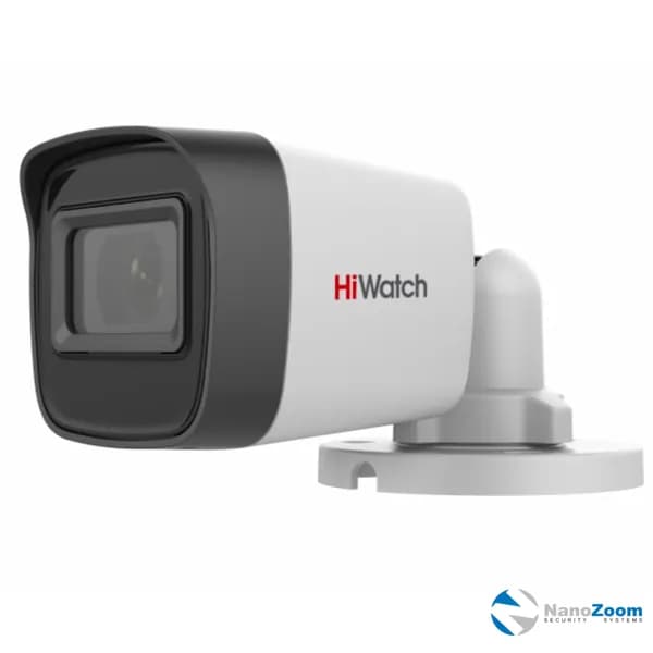 HiWatch HDC-B020 2Мп 2.8 мм - камера видеонаблюдения HDTVI уличная, аналоговая цилиндрическая HD-TVI видеокамера для улицы с EXIR-подсветкой, 1920x1080 Full HD