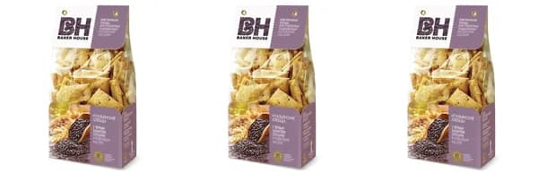 Baker House Хлебцы Итальянские с кунжутом и отрубями,250 г,3 шт