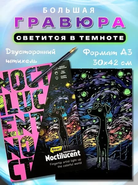 Большая цветная гравюра