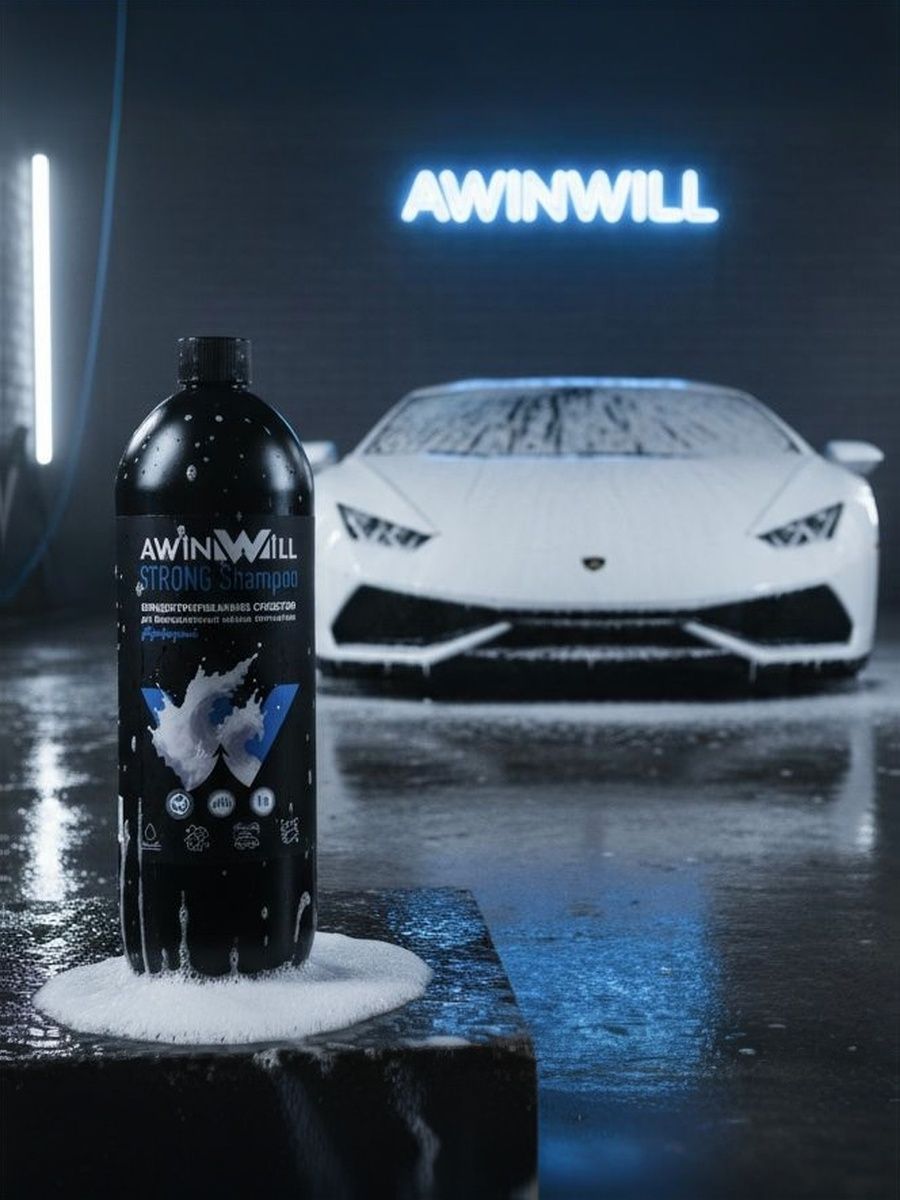 Автошампунь для бесконтактной мойки / активная пена для мойки автомобиля AWINWILL STRONG SHAMPOO