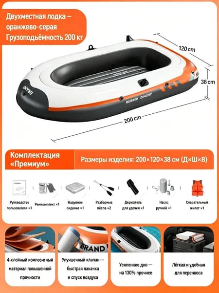 Лодка, 200 см