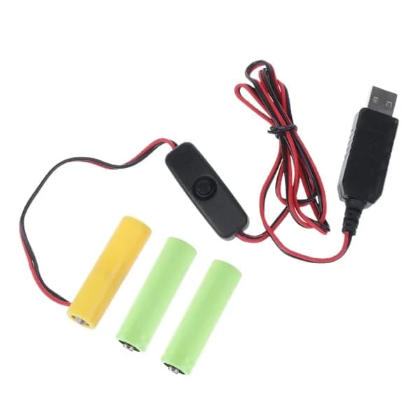 USB-преобразователь питания DC-Buck Boost Battery, замена 3 батареек типа АА 1,5 В для светодиодной радиоэлектронной игрушки