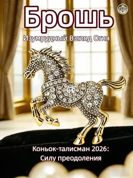Брошь лошадь