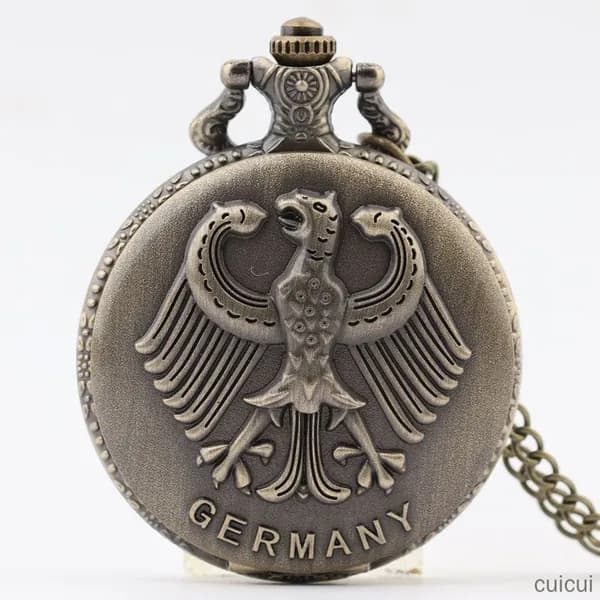 Карманные часы с орлом Replica Antique Flip (винтажные, в стиле ретро, подарок из Германии)