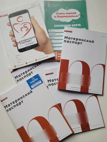 МАТЕРИНСКИЙ ПАСПОРТ Медицинская карта A5, 1 шт., листов: 28