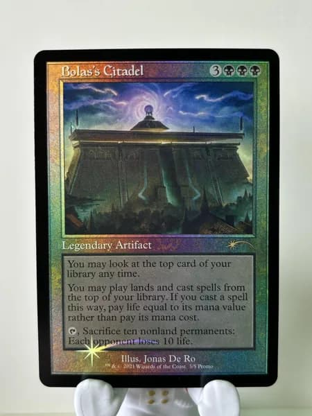 Портативные карты MTG Настройка и прокси высококачественной фольги Цитадель Боласа