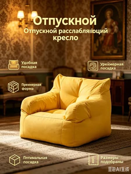 Пуф, Велюр искусственный, 75х42х60 см