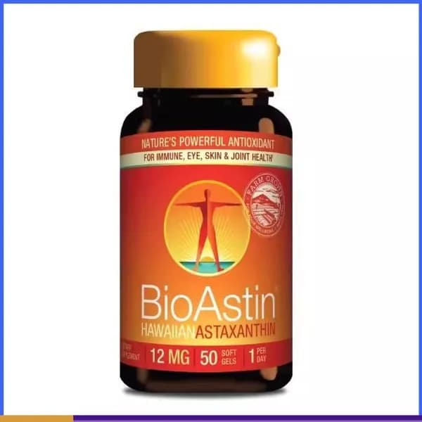 Nutrex Hawaii, BioAstin, гавайский астаксантин, 12 мг, 50 веганских мягких таблеток