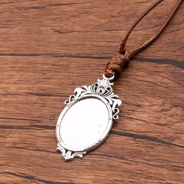 1PCS Нижняя опора серебряного ожерелья 18*25 мм