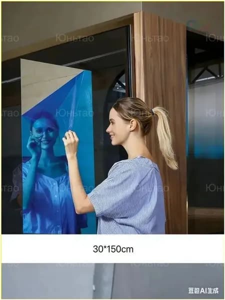 Зеркало настенное 150х30 см прямоугольное без рамы